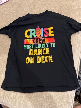 Black Graphic Short-Sleeve Tee - Most Likely to Dance